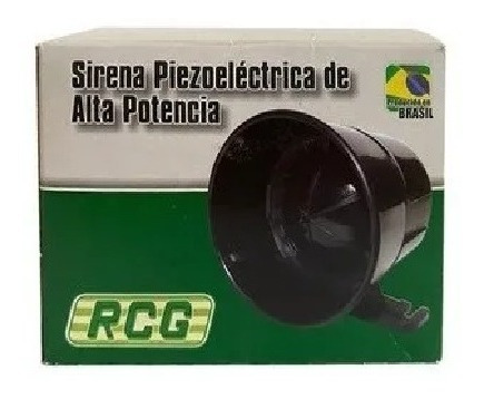 Sirena Piezoeléctrica De Alta Potencia Rcg 12v 