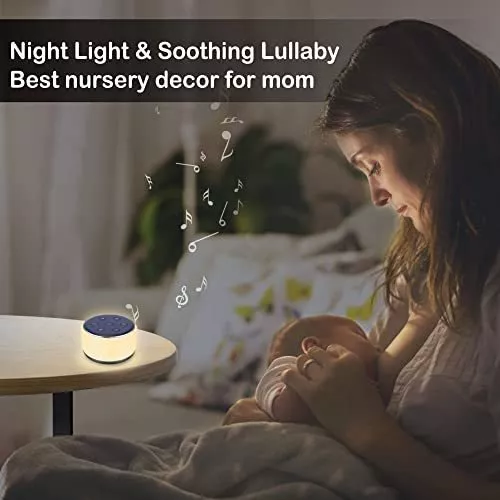  Máquina de sonido para niños que duermen – Máquina portátil de ruido  blanco para adultos con luz nocturna, 34 ruidos relajantes, máquina de  canción de cuna para bebé, temporizador de apagado