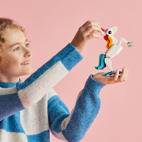 Juguete Lego Creator 3 En 1 Unicornio Magico, Se Transfor...