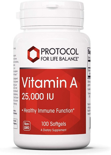 Vitamin A 100 Cap 25000 Iu - Unidad a $1299