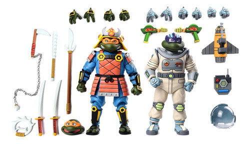 Samurai Michelangelo Y Space Donatello Adventure Neca Tmtn