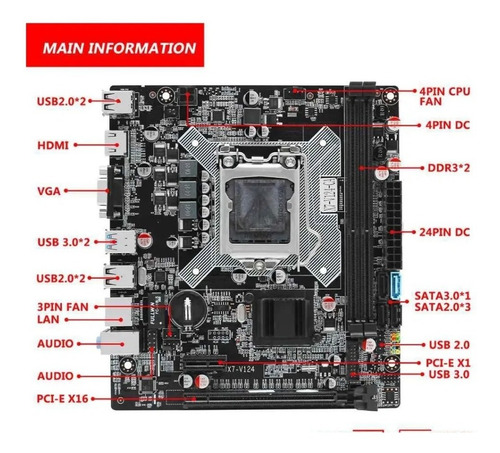 Imagem 6 de 6 de Kit Processador I5 3570 + Placa Mãe H61 + 8gb Ddr3 Promoção