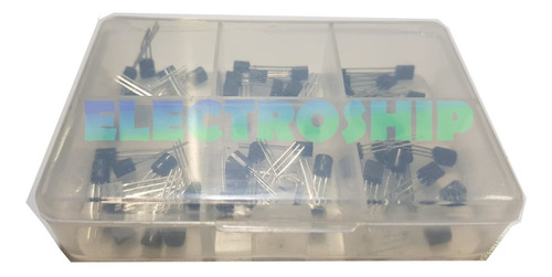 Imagen 4 de 5 de Kit De 60 Transistores Surtido En Caja Resistente