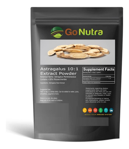 Go Nutra I Astragalo I Soporte Nutricional I 1gr I 8oz Polvo