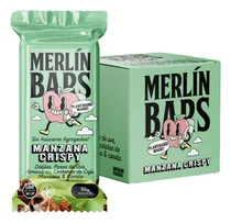 Comprar Caja 14 Barrita Vegana Manzana Crispy Merlín Bars Kosher Fw