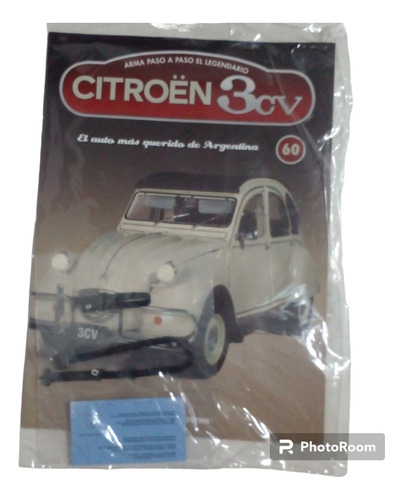 Fascículo + Pieza P/armar Citroen 3 Cv. N 60. Nuevo.