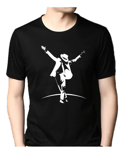 Playera Unisex Michael Jackson Silueta King Pop