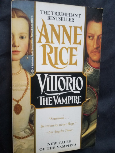 Vittorio The Vampire Anne Rice En Ingles New Tales Vampires