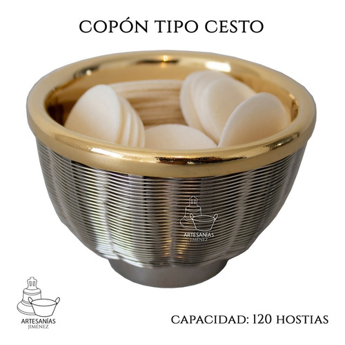 Imagen 4 de 5 de Cesto Copon Liturgico 120 Hostias