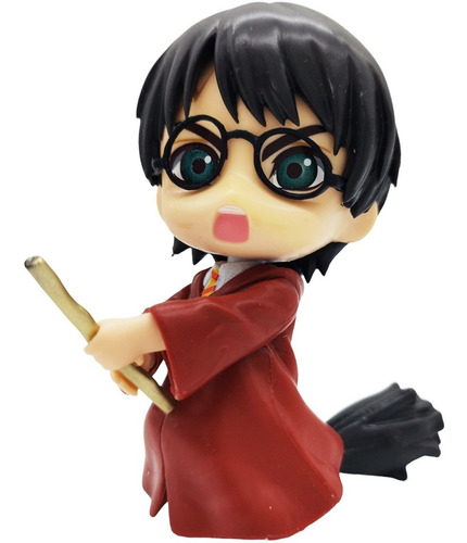 Figura Harry Potter Con Escoba - Quidditch - 8cm - Premium