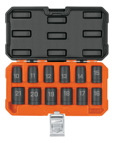Juego De 12 Dados De Impacto Cuadro 1/2 6 Puntas Mm 100944