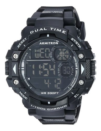 Reloj Hombre Armitron 40-8309blk Cuarzo Pulso Negro En