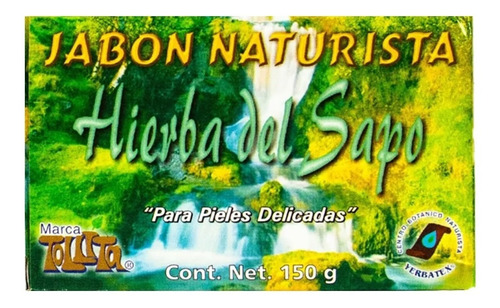 Jabón Naturista En Barra De Hierba Del Sapo 150g