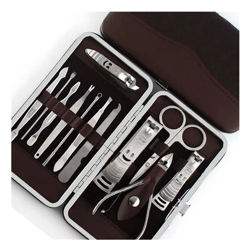 Set Manicura Completo12 Piezas Con Estuche Kubo