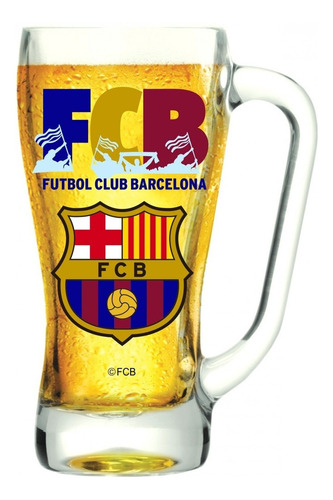 Caneca Milene Cerveja Barcelona Fcb 500ml - Globimport