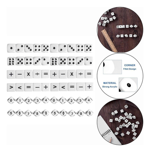 30x Suministros De Dados Matemáticos Juego De Troqueles De