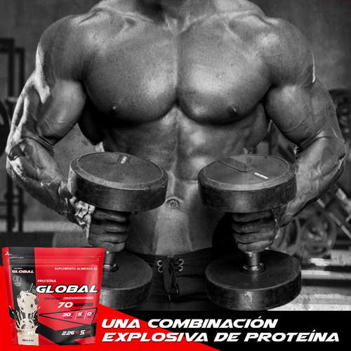 Proteína Isolate Global Protein 2.26kg 5lbs En Bolsa Galleta