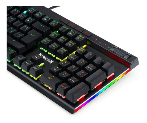 Teclado Gamer Redragon Vata Pro Outemu Brown Español Rgb