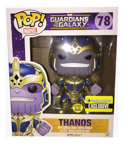 Funko Pop 6inch Guardians Of The Galaxy Thanos Exclusivo E E