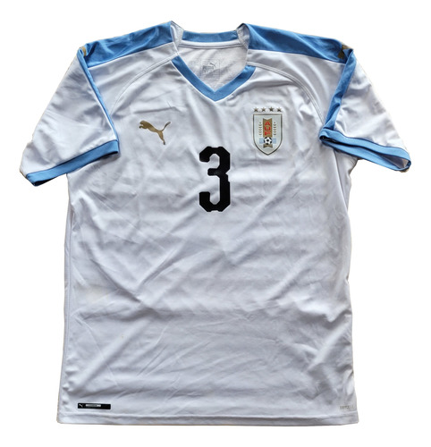 Camiseta Puma Uruguay 2018-19 Nº 3 - Mundial