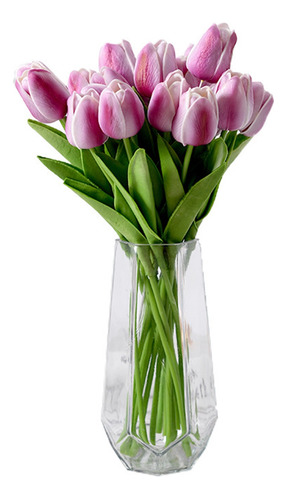 Tulipanes Artificiales J, 10 Unidades, Flores Artificiales P