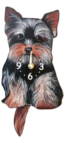 Reloj De Pared Para Perros Yorkshire Terrier/yorkie Artisans