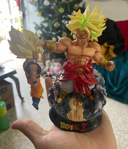 Figura De Acción Mini Broly Vs Gokú Dragon Ball Z 15cm