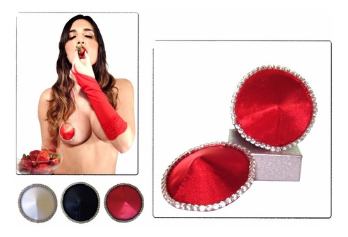 Pezoneras De Raso Con Stras !! Muy Sensual !!