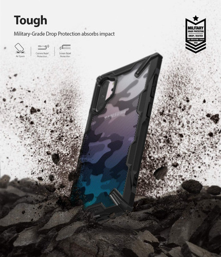 Funda Galaxy Note 10 Plus Ringke Fusion X Camo Rigida