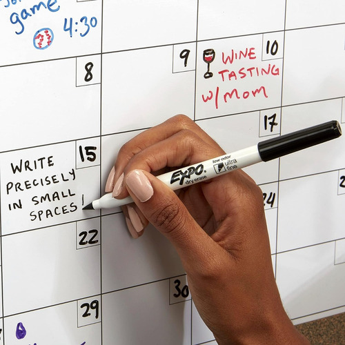 Expo Low-odor Dry Erase Markers, Ultra-fine Tip, 8-pack