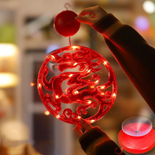 Lámpara Colgante De Año Nuevo Con Diseño De Dragón Para Vent