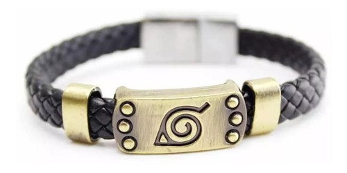 Pulsera  Cuero Sintético De  Naruto 