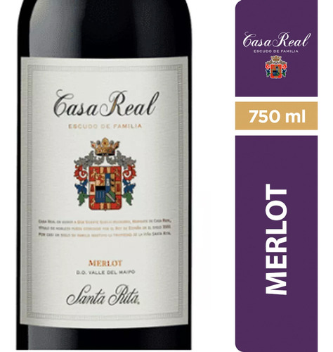 Vino Casa Real Merlot 750cc