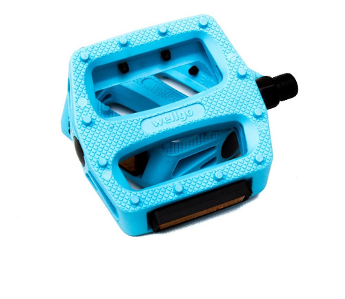 Imagen 8 de 10 de Pedales Wellgo B109n Celestes Ideal Bmx Liviano Y Resistente