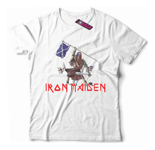 Remera Iron Maiden 3 Banderas Rp163 Dtg
