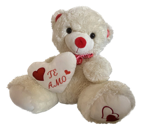 Oso De Peluche Con Corazón Te Amo De 50 Cm