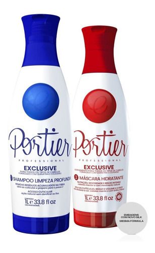 Kit Progressiva Portier Exclusive Shampoo + Máscara - 1l 