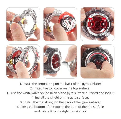Beyblade B195 Dynamite Prominence Valkyrie Atomic Con Lanzad