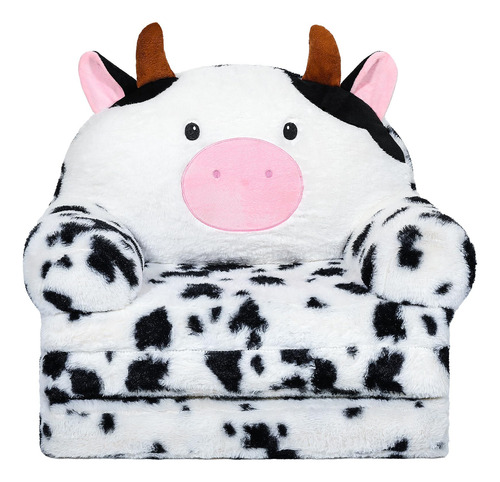 Sofa Plegable 2 En 1 Para Niños Lindo Y Cómodo Vaca