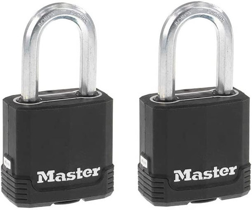 Candado Master Lock M115XTLF color negro con llave 