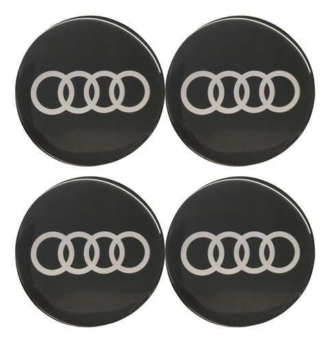 Adesivos Emblema Resinado Roda Audi 90mm Cl6