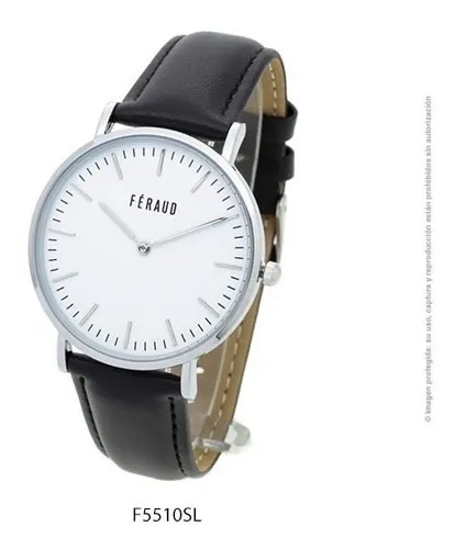 Reloj Feraud Hombre Malla De Cuero Wr30 F5510 Casa Arme