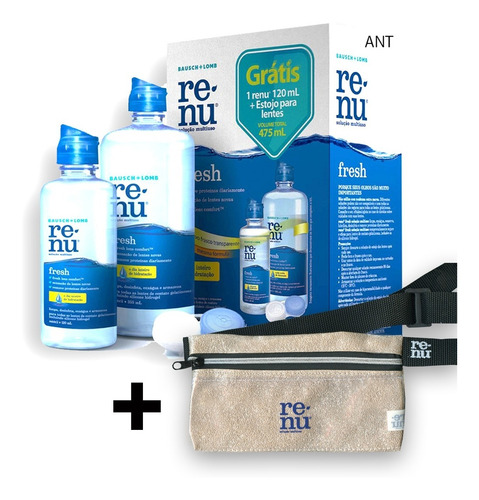 Renu Fresh 355 + 120 Ml - Solução Multiuso + Entrega Rápida