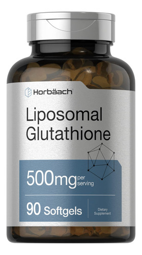 Suplemento Horbäach, Glutatión Liposomal, 500 Mg, 90 Cápsula