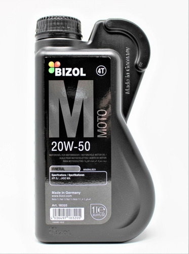 Aceite Mineral Para Moto  20w-50, Bizol (1 Litro)