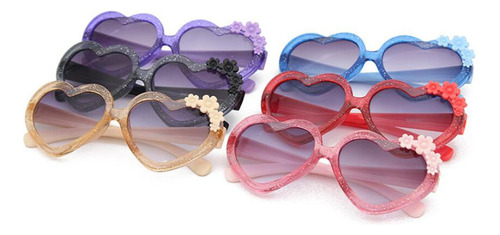 4 Gafas De Forma De Corazón Para Niños, Gafas Con Forma