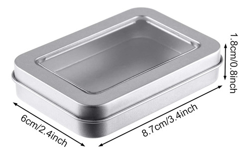 Caja De Lata De Metal Con Tapas, Caja De Latas De Metal Con