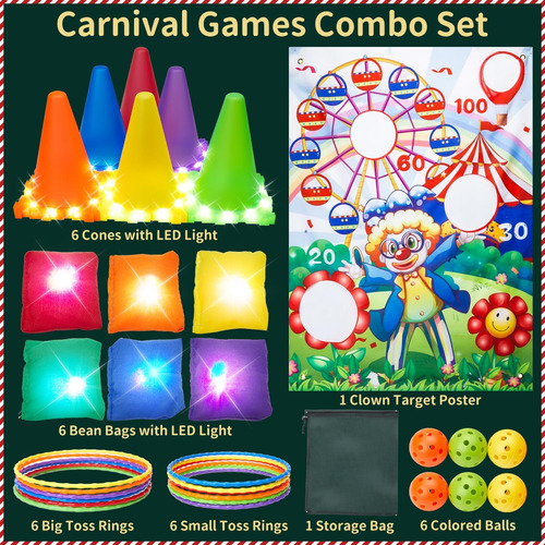 Juego De 33 Juegos De Carnaval, Suministros Para Fiestas, Ju