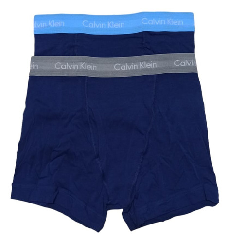 Boxer Trunk Calvin Klein 2 Pack Azul Hombre Np1831o - 430