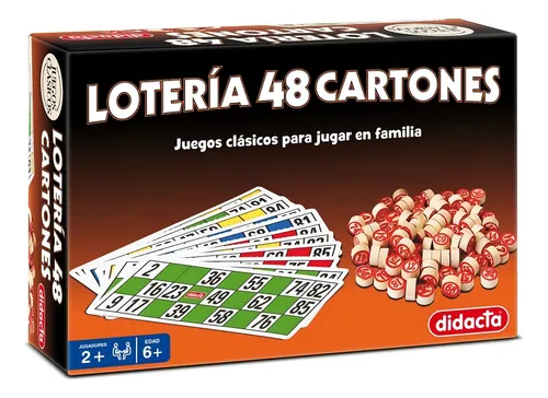 Juego De Mesa Loteria 48 Cartones Clasicos Didacta